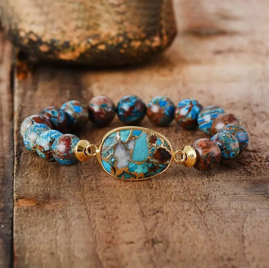 Tibetan Bronzite Stone Bracelet