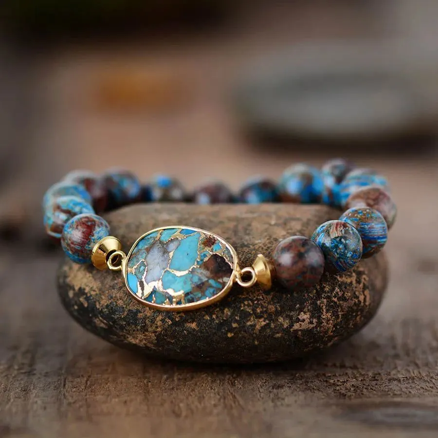 Tibetan Bronzite Stone Bracelet