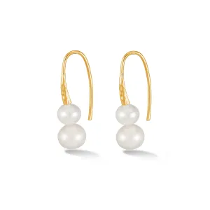 Timeless White Pearl Duo Earrings