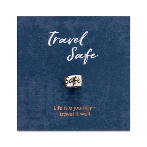 Travel Safe Recycled Silver Charm Bead