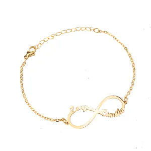 Two-Name Infinity Bracelet/Anklet