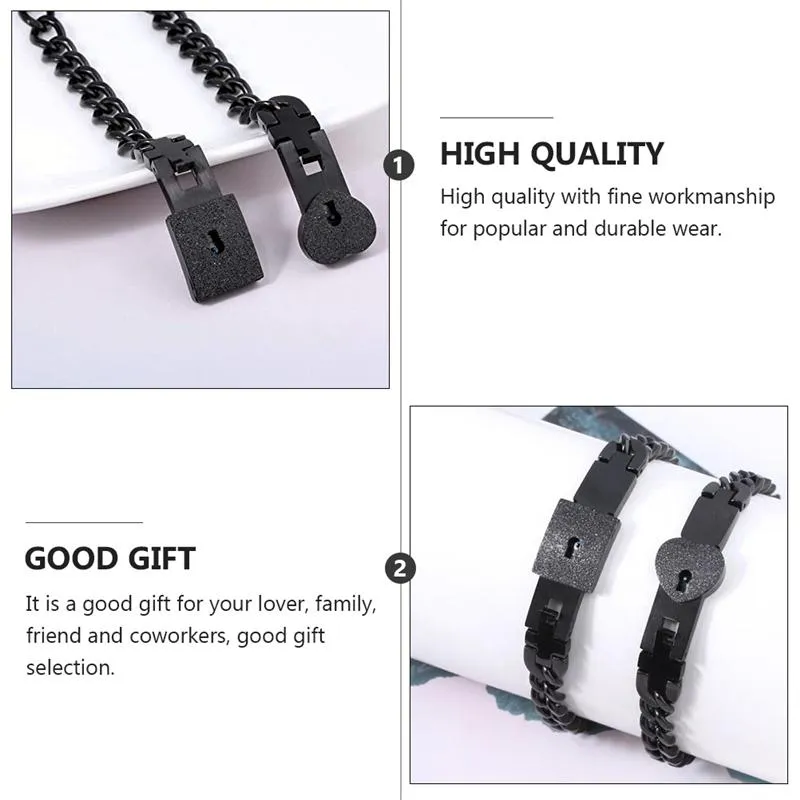 Unique Lovers Heart Lock Bracelets