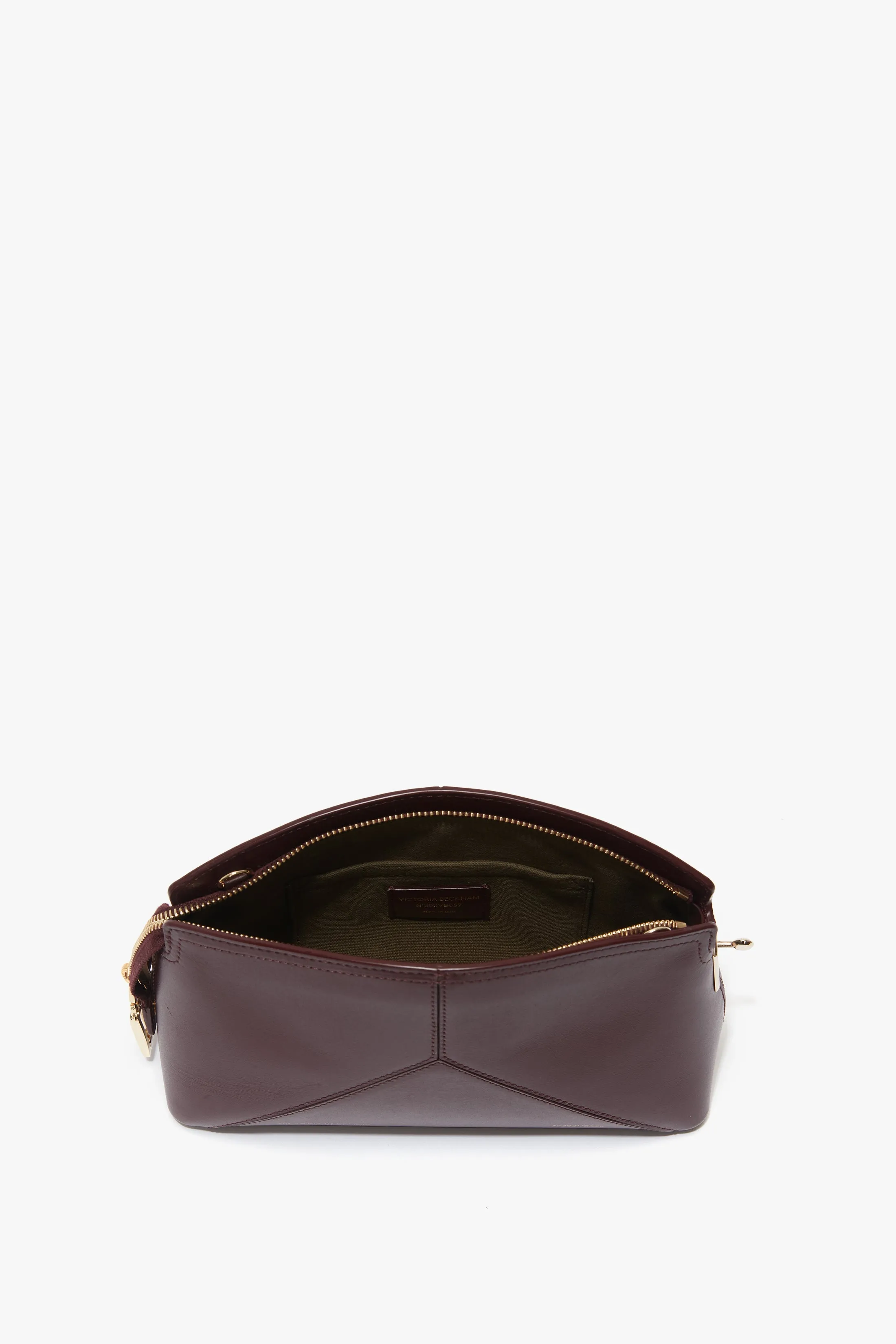 Victoria Crossbody Bag In Burgundy Leather