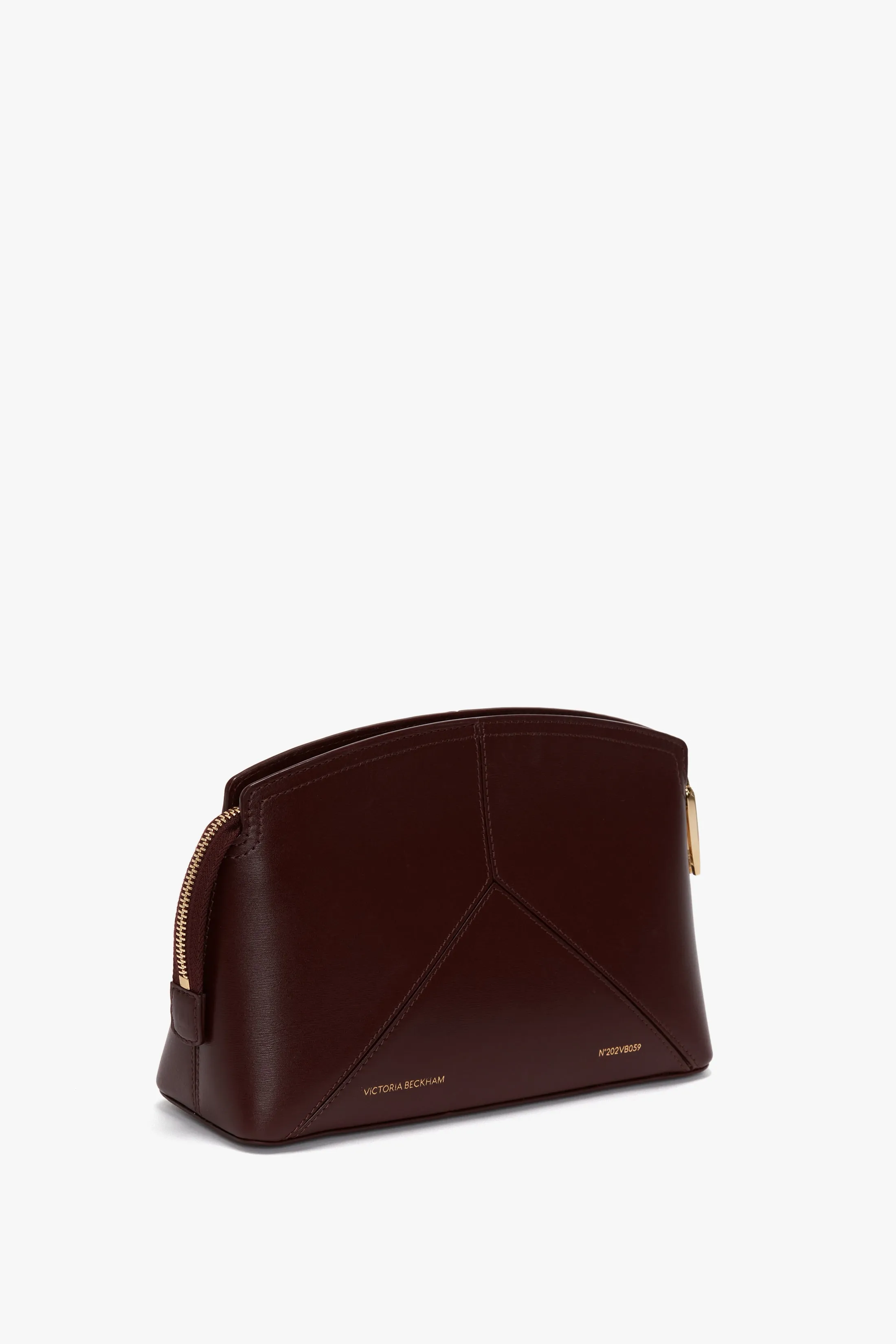 Victoria Crossbody Bag In Burgundy Leather